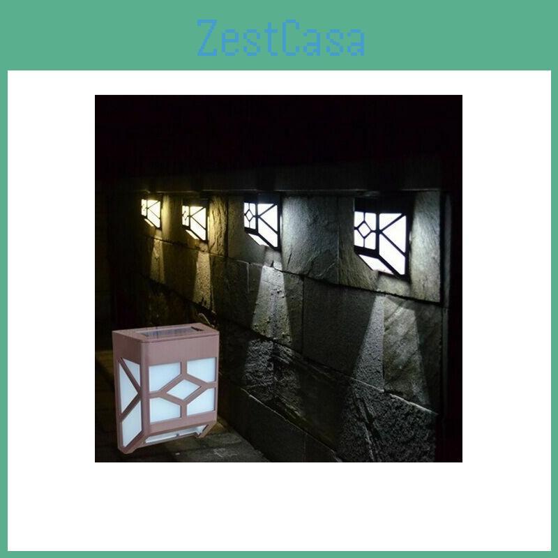 Hochwertige solarbetriebene Wandleuchte mit 2 LED-Laternen für elegante Gärten