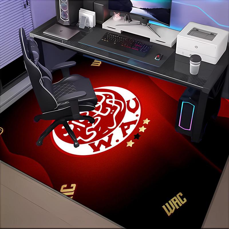 Fc Crest Design Printed Office Carpet Chair Cushion  Entryway Rug, Rugs for Living Room, Bedroom Christmas gifts
