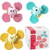 3X Fidget Spinner For Babies Sensory Rotating Suction Cup Rattle