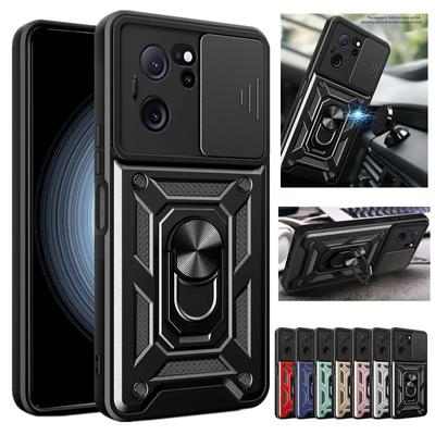 Armor Case for Xiaomi 13T Pro 13 Lite 12T 12 11T Mi 11 Lite 5G Cover Lens Protection with Ring Magnetic Holder Business Full Protection Cover