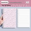 Fresh Floral B5 Loose-Leaf Notebook: Stylish for Instagram, Comfortable Design, Ideal for Students, Simple Spiral Binding.