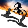 A Pair Aluminium Alloy Left Right Brake Lever Handle for Bicycle Bike Cycling Equipment AccessoryWithout Bell