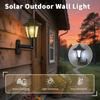 1/2/4pcs Garden Warm Lights Waterproof Outdoor Solar Street Light Lightings Wall Light Fixture Leds for Lighting Outdoor Gardens Decoration