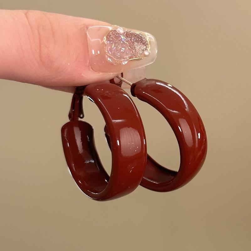 

Високоякісні червоні жіночі сережки Ankara - Універсальний аксесуар осінь-зима