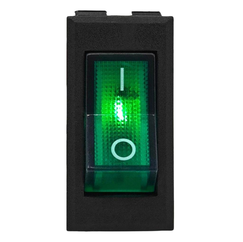 3 Pcs On/Off Switch, Latching Button LED 12V Green Off-Road