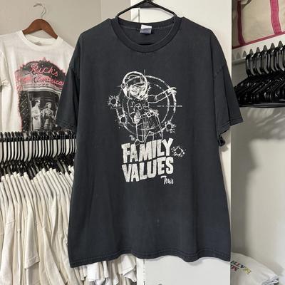 Vintage Y2k 2000s The Family Values Tour Music Korn Deftones Band Promo Unisex T-Shirt