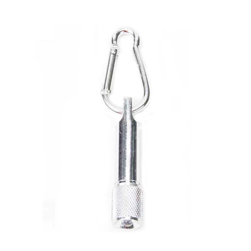 Mini LED Keychain Carabiner Flashlight, Portable Aluminum Alloy