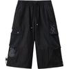 Comfortable Fashion Loose Mid Waist Drawstring Seven Point Cargo Shorts Men Shorts 172621502-1