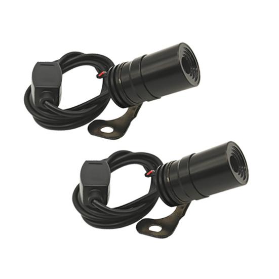 1 Pair LED Motorcycle Projector Lights Universal Angel Wing Logo Shadow Light Waterproof Motorbike Floodlight for Moto Lovers Gift