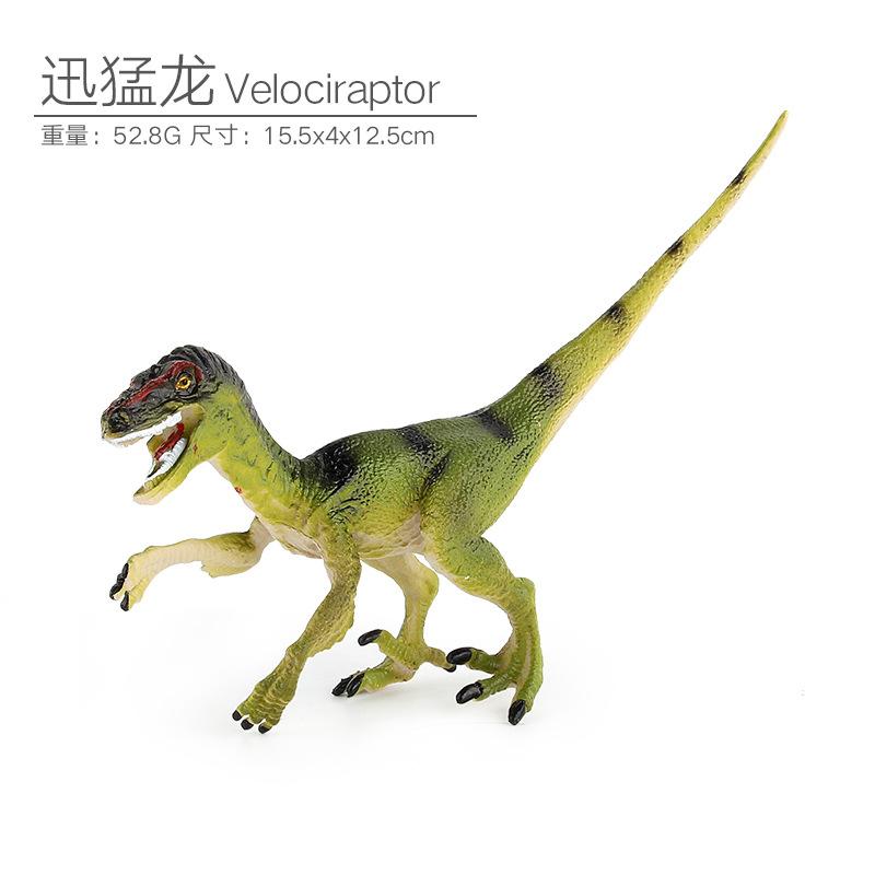 Source Factory Jurassic Animal Model Solid Static Dinosaur Ornament, Tyrannosaurus Velociraptor Forest Toy