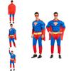 Exquisite Superman Superhero Christopher Reeve Muscle Jumpsuit For Halloween And Cosplay
