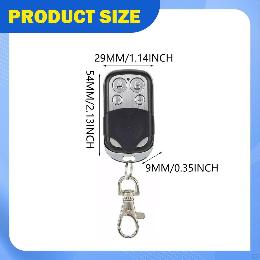5Pcs Gate Opener Remote, for Car Garage Door Replaces Remote Control Key Fob