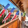Amerikanische Flagge Windfahne 4. Juli Dekorationen Unabhängigkeitstag Wetterfeste Flagge Patriotische Dekoration für Garten Hof