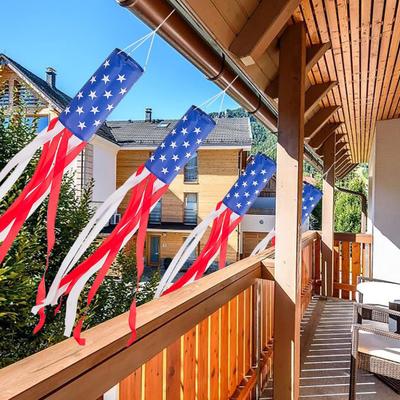 Amerikanische Flagge Windfahne 4. Juli Dekorationen Unabhängigkeitstag Wetterfeste Flagge Patriotische Dekoration für Garten Hof