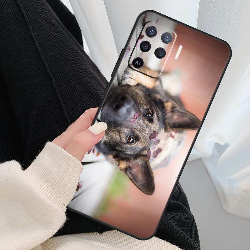 Deutscher Schäferhund Hülle Für Oppo A40 A60 A80 A5 Pro A15 A16 A17 A57 A77 A94 A74 A54 A76 A96 A18 A38 A58 A78 A98