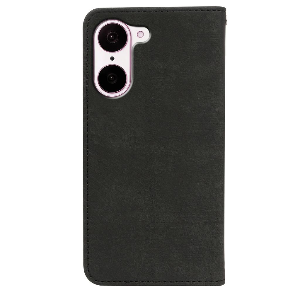For OnePlus Ace 5 Racing 5G/Nord CE 5G Case Strong Magnetic Leather Wallet Phone Cover with Striped Texture