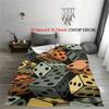 1pc soft and warm blanket pattern printed flannel blanket camping trip suitable for all seasons sofa office bed nap blanket Mult