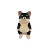 Morisaka Global Mochi Chihuahua Large Black 22 x 22 x 30cm Chihuahua Plush Toy, Soothing, Soft and Squishy, Cute Animal, Mochi Series MOCI-0350B