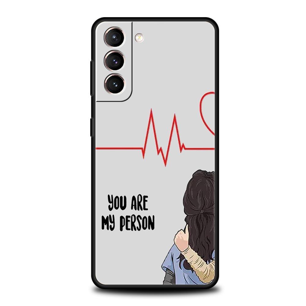 Greys Anatomy Du bist meine Person Handyhülle Für Samsung Galaxy S24 S23 S22 S20 Ultra S21 FE 5G S10 S9 Plus S10E S8 Weiche Hülle