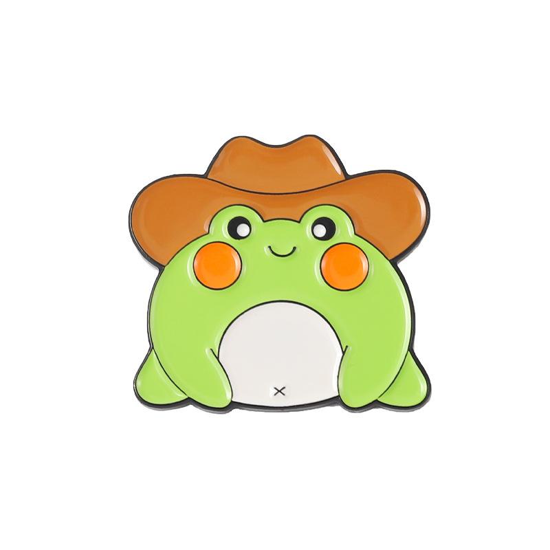 Eyecatching Frog Series Brooch In Alloy Material For Unique Personality And Fashion Style