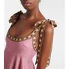 Rochie Maxi cu Bretele Legate la Umeri pentru Femei, Imprimeu Floral, Talie Empire, Rochie de Soare pentru Vacanță de Vară pe Plajă