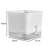 Self Watering Square Flower Pot with Removable Water Reservoir for Indoor Home and Outdoor Balcony Gardening