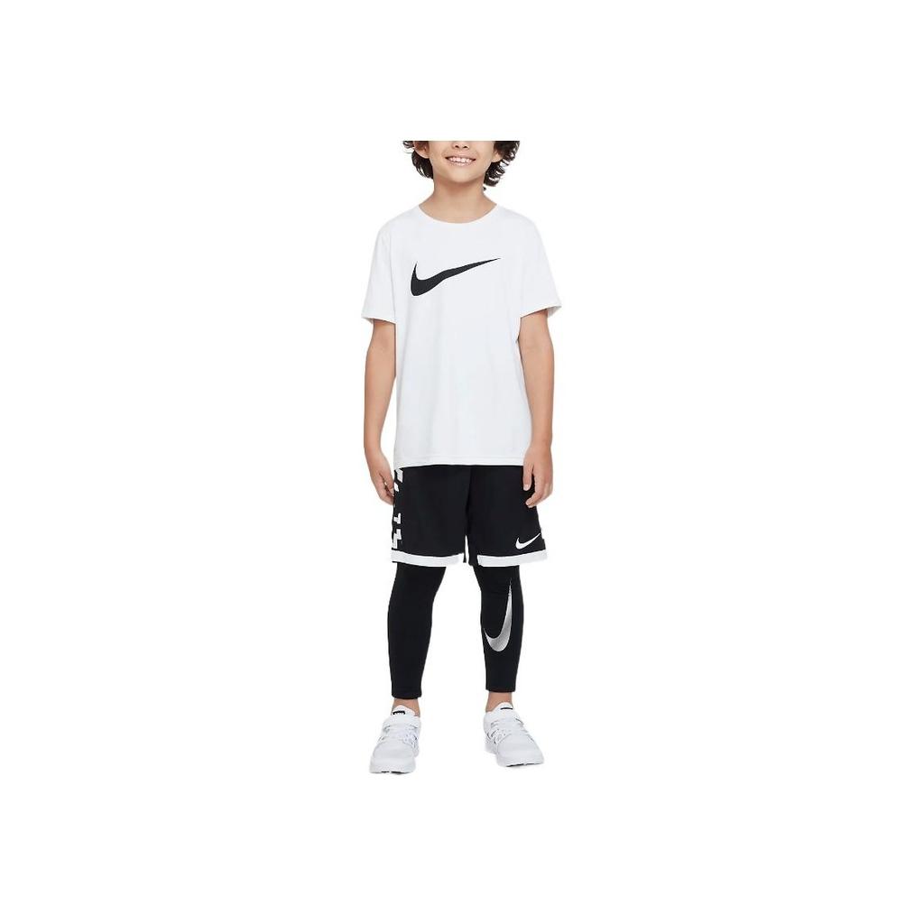 Nike Kids Logo Print Training Casual Knit Sports Pants Kids bottoms Black DV3245-010