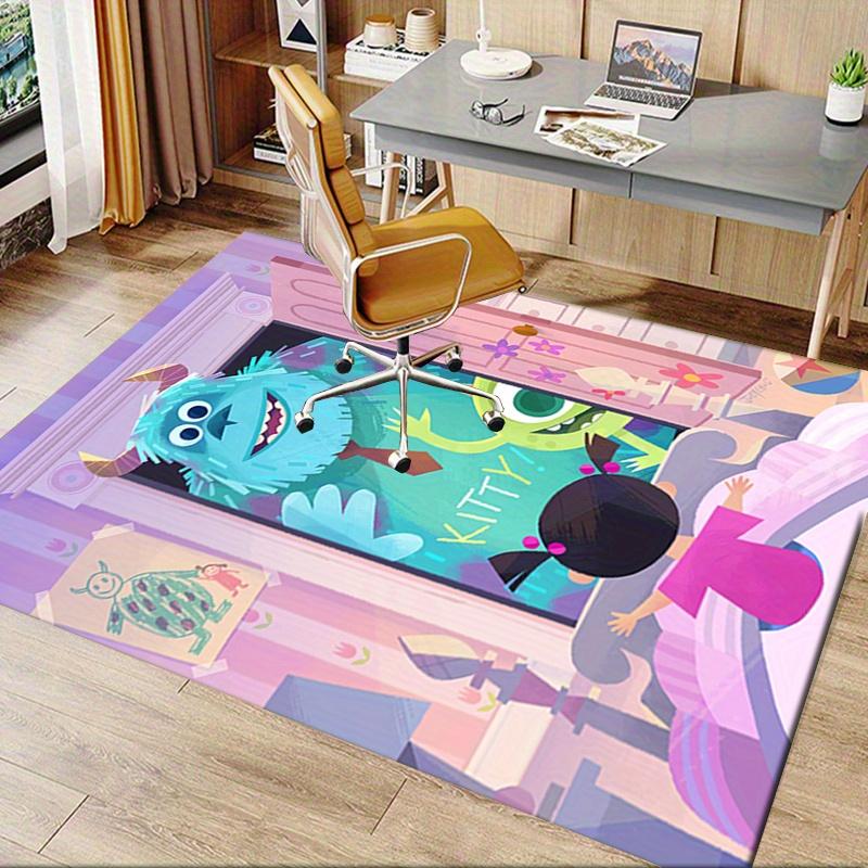 Office Rug Monsters, Inc. Theme 3D Printed Anti-Slip Rug-Machine Washable for Living Room