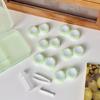 Transparent Fresh Portable Contact Lens Case Color Retro Morandi Companion Box Six Pairs Nursing Contact Lens Storage Box
