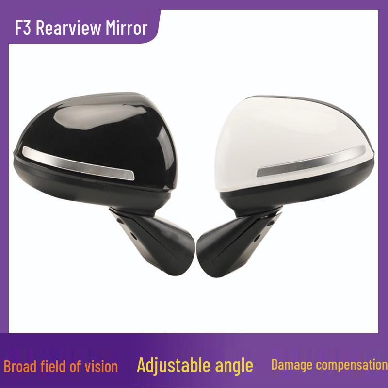 Sheng Hao F3 Electric Tricycle Rearview Convex Mirror - Wide Field, Eliminates Blind Spots White Left Rearview Mirror
