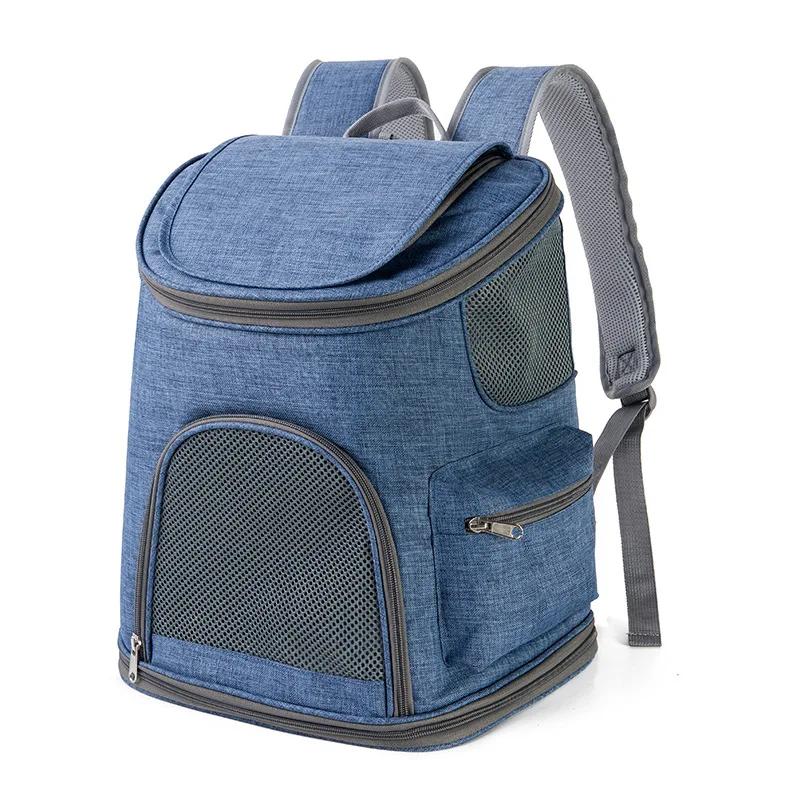 New Cat Bag Oxford Cloth Outing Portable Pet Backpack Dog Backpack Folding Pet Bag Dog Car Cat Bag