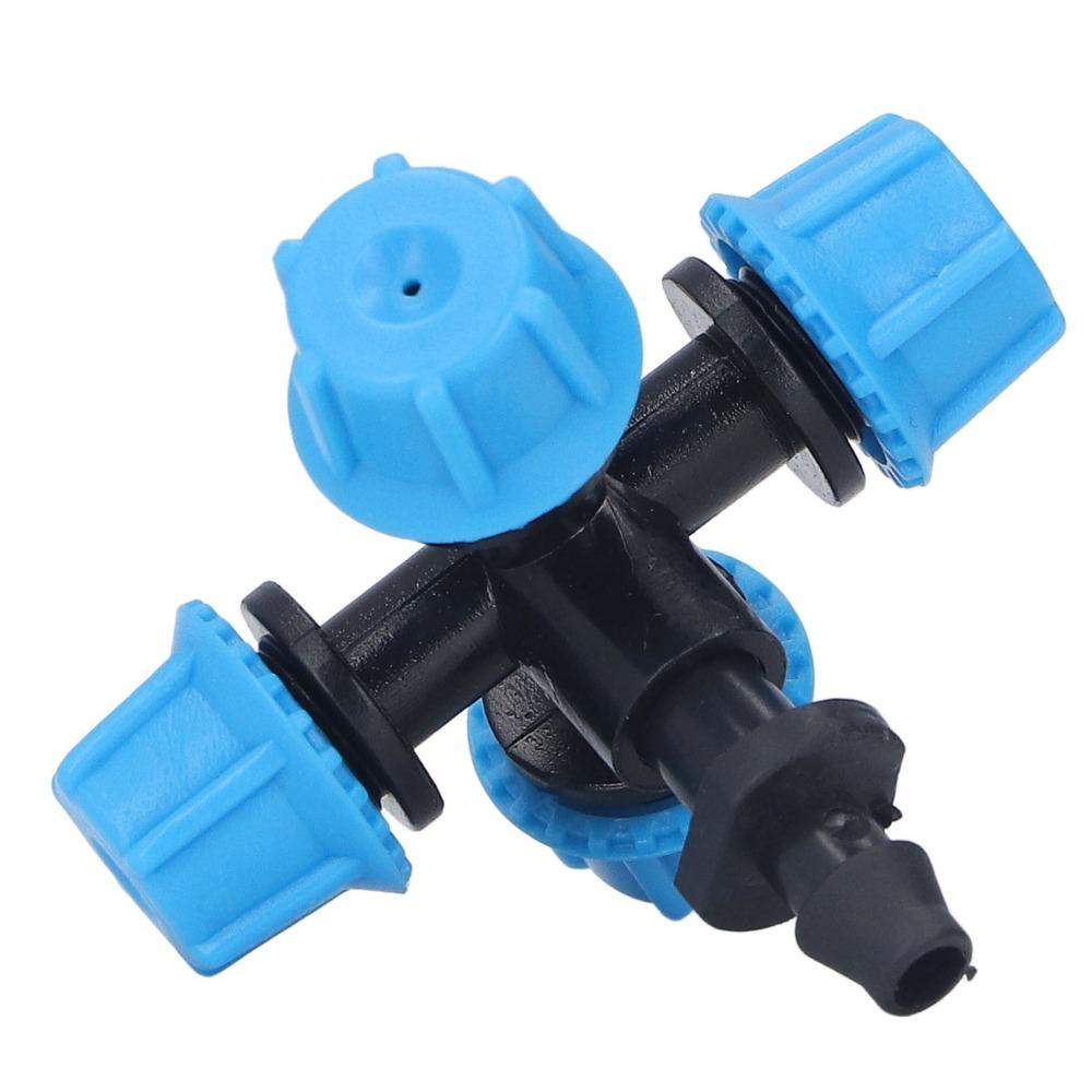 20PCS Plastic Cross Atomization Micro Nozzle Misting Sprinkler Nozzle  Swimming Pool Cooling