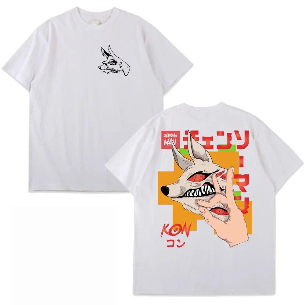 

Аніме Chainsaw Unisex Hayakawa Aki Fox Devil Kon Graphic T-Shirt Summer Unisex Women Casual T-shirt Streetwear Unisexga T-shirt Unisex XL
