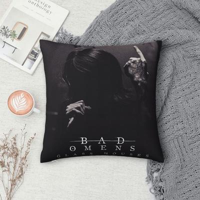 Bad Omens - Glass Houses Square Pillowcase Cushion Cover Pillow Case Throw Pillow Cover for Home Bedroom Car