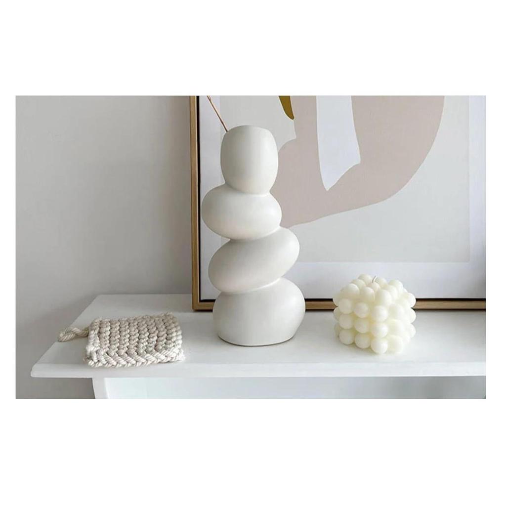 Decorative Ceramic Vase for Flowers, Pampas Grass Vase, Vase for Money Plant Live Plants for Home, Office,Gifts