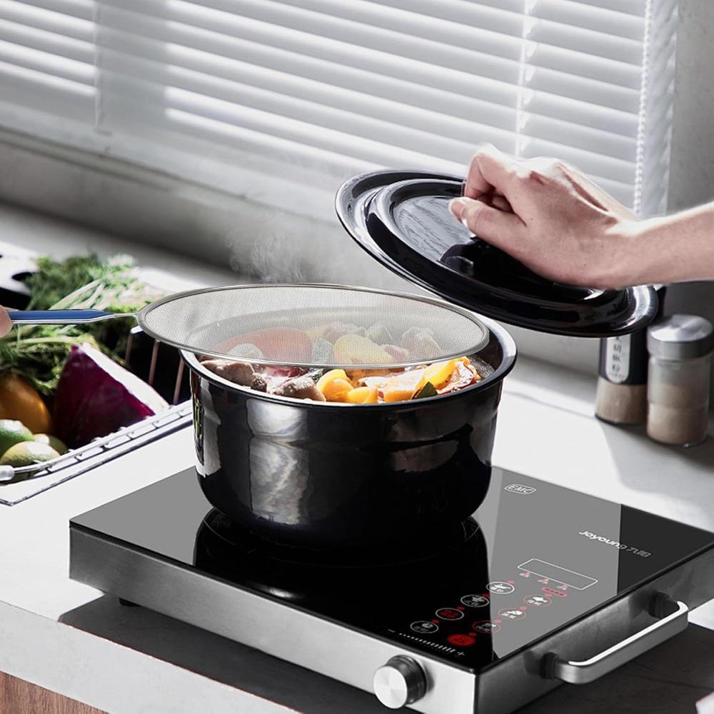 25/33cm Splash Guard Oil Splash Guard with Handle Splash Guard Frying Pan Oil Pan Splash Guard Reusable Kitchen Utensils