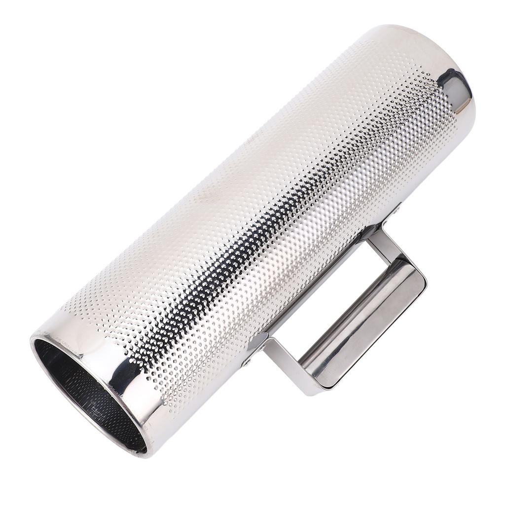 Guiro Instrument 32x10cm Stainless Steel Latin Percussion Instrument Metal Guiro Shaker with Scraper