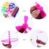 20pcs/lot Pull String Flying Saucers Toys For Children Boys Girls Helicopters Lawn Outdoor Sports Games Plastic Flying Discs Ufo