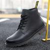 FashionAutumn Winter New Designer Warm Platform Boots for Men Cowhide Black Cargo Leather Shoes for Men Fashion Casual Ankle Boots Male