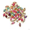 5 Beads Loose Glass Rhinestone Hook Jewelry Making