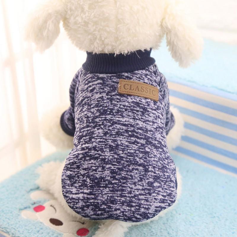 Soft and Stretchy Sweater Dog Hoodie Classic Fleece Apparel Pullover Sweatshirt Home Wear for Small Dogs Cats Puppy Kitten
