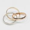 CARTIER Trinity Ring 0.1" band K18 Gold (YGxPGxWG) #7.4(US Size) 7.83g Women Used