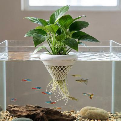 Panier de Plantation Flottant pour Aquarium Imprimé en 3D Pot Flottant de Coexistence en Plastique Système Hydroponique