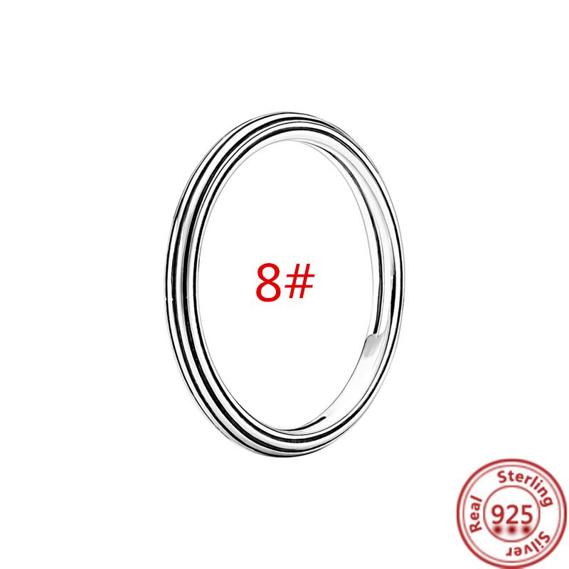 Me Ring S925 Sterling Silber Perle Runder Verbinder Charm Doppelarmreif Passend für Original Me Gliederkette Armband Schmuck