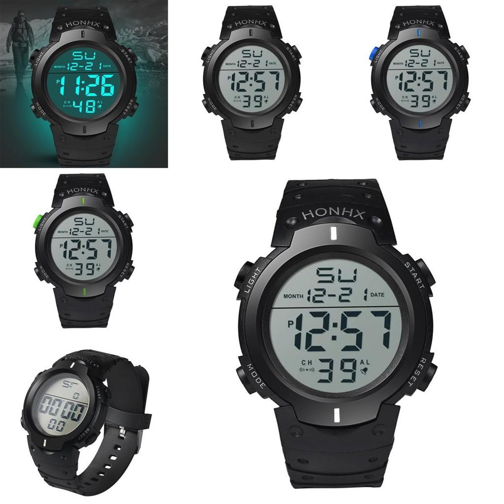 Stylish Honhx Electronic Watch For Students With Large 50mm Display And World Time Feature