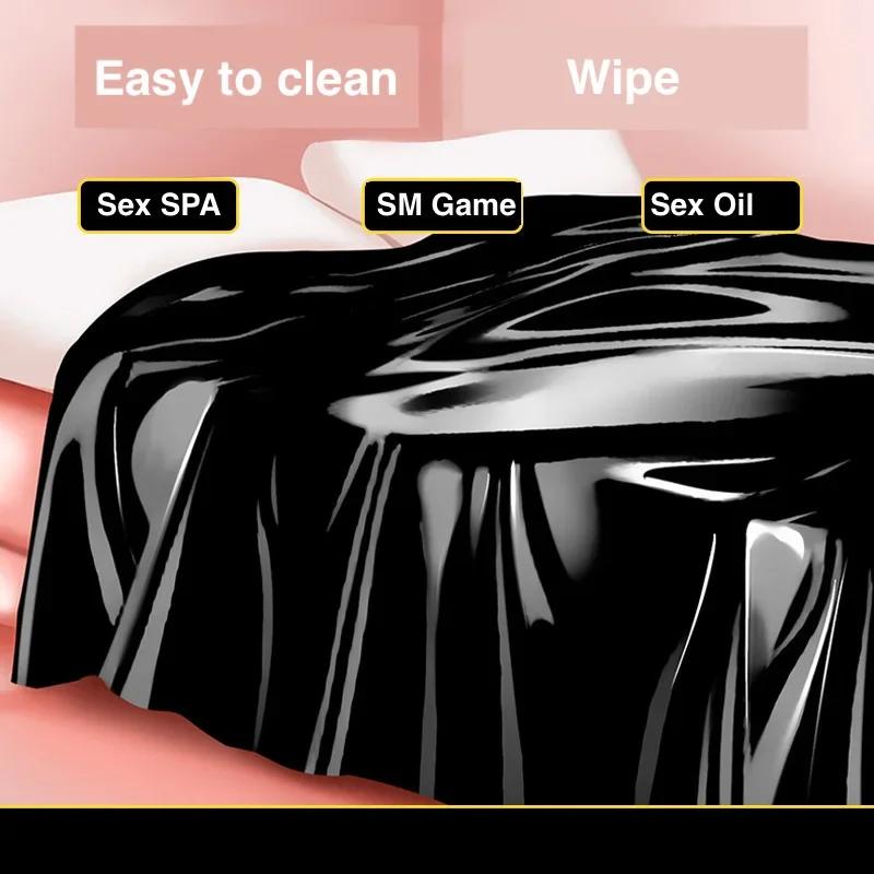 BDSM Lubricant Waterproof Adult Sex Bed Sheets Couple SM Slave Oil Massage Wax Resist Reusable Bed Cover Wetplay Sex Tool