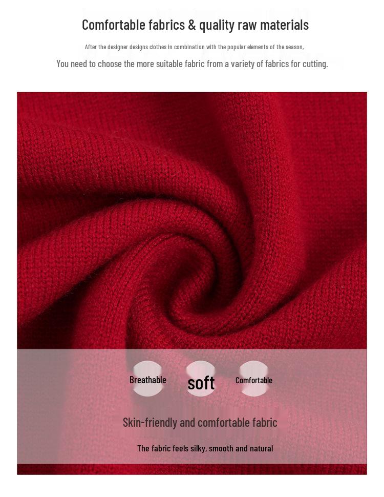 Women's High-End Wool Sweater: Slim Fit, Scarf Collar, Versatile Fashion Design