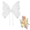 Honden Feeënvleugels Lichtgevende Vlindervleugels Huisdierenkostuum Geborduurde Vlindervleugels met Lichtjes voor Feesten Verkleden Fotoshoot Accessoires