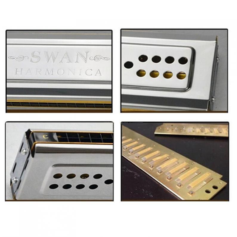 24-hole C&G Double-sided Tremolo Harmonica Playing Harmonica Beginner Self-taught Advanced Wind Instrument