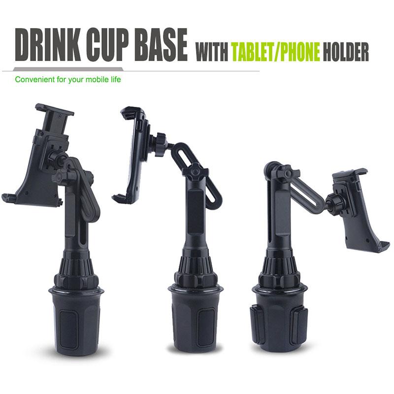 360 Degree Adjustable Tablet Cup Holder Mount Car Phone Tablet Holder Universal For Suvs Vehicle Interior Accessories